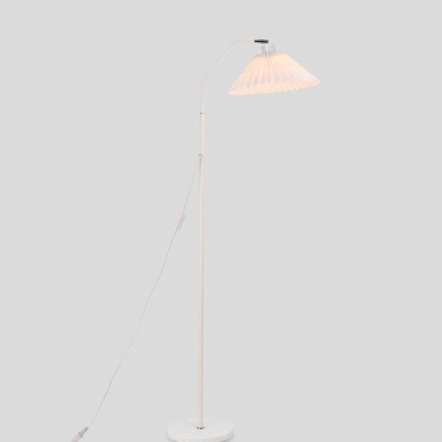 Pleated Paper Shade Floor Lamp