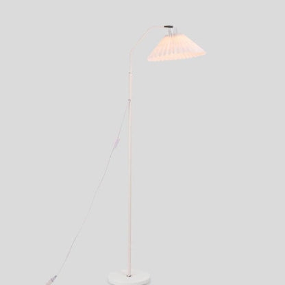 Pleated Paper Shade Floor Lamp