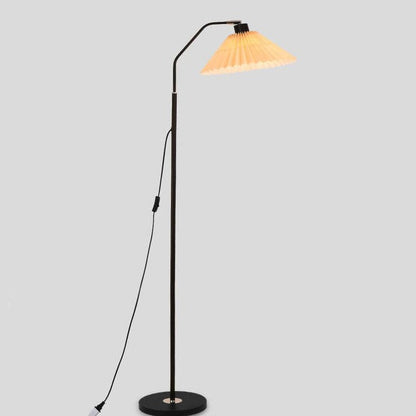 Pleated Paper Shade Floor Lamp