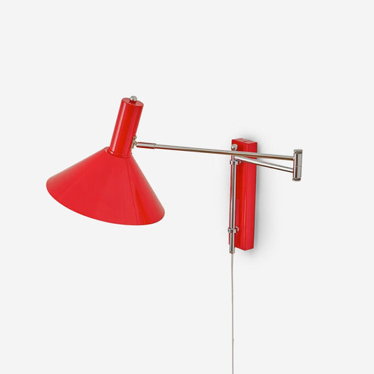 Plug-In Swing Arm Wall Light with Cone Shade
