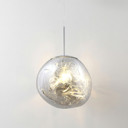 Chrome Prism crystal pendant light