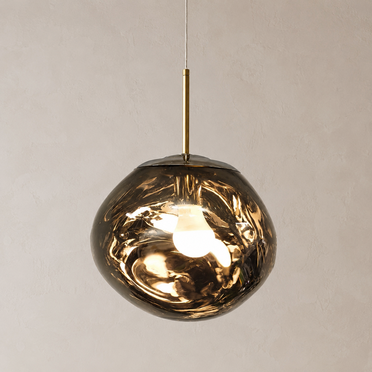 Grey Prism crystal pendant light