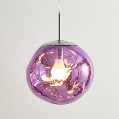 Purple Prism crystal pendant light