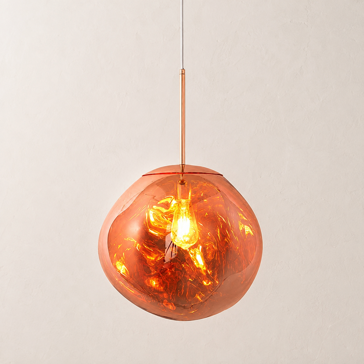 Red Prism crystal pendant light