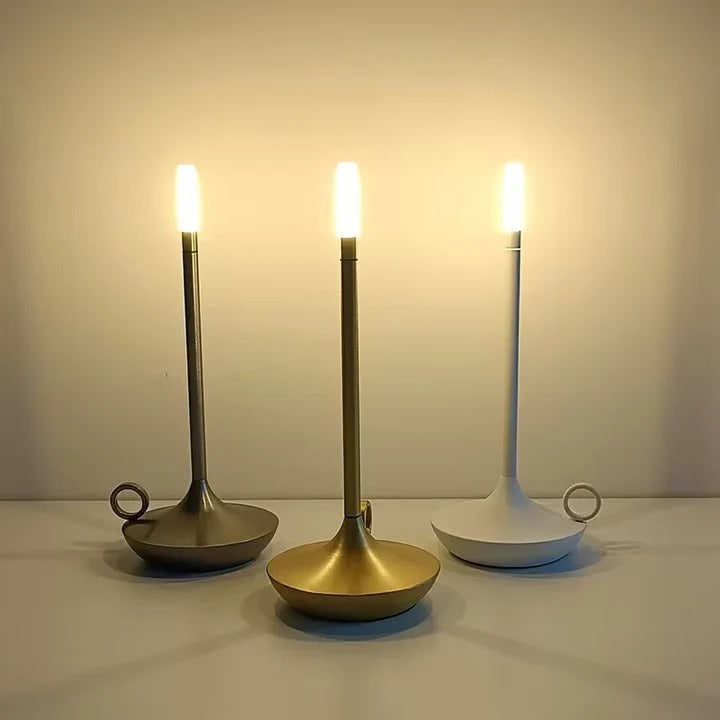 Rechargeable LED Candle-Style Table Lamp