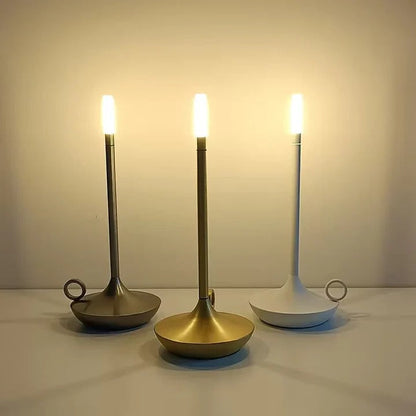 Rechargeable LED Candle-Style Table Lamp