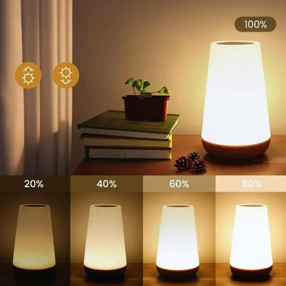 Night light brightness levels from 20 to 100 percent