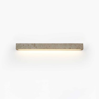 Rectangular Travertine LED Wall Light