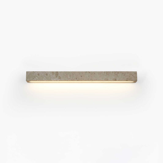 Rectangular Travertine LED Wall Light
