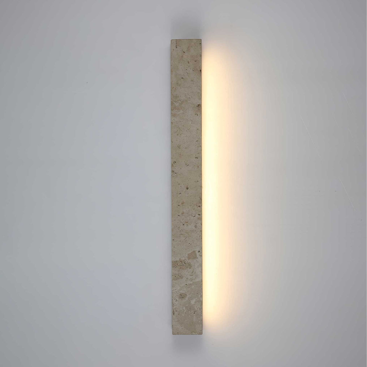 Rectangular Travertine LED Wall Light