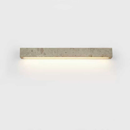 Rectangular Travertine LED Wall Light