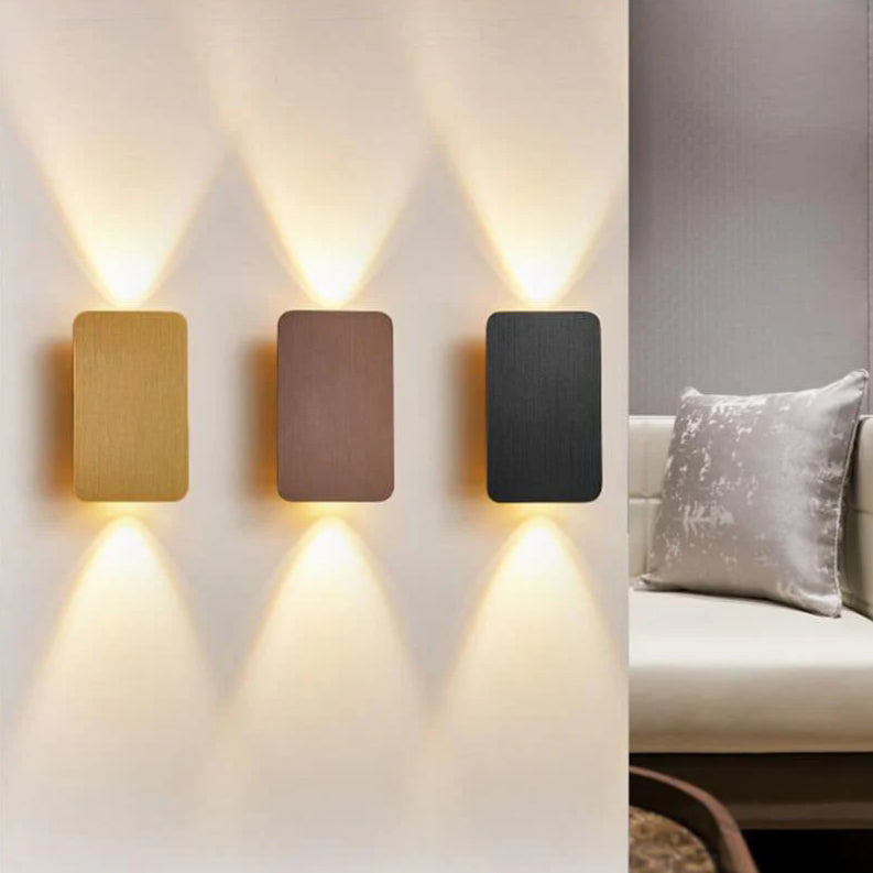 Rectangular Up and Down LED Wall Light