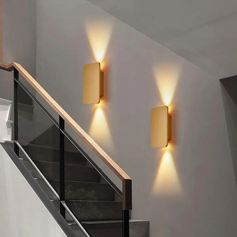 Rectangular Up and Down LED Wall Light