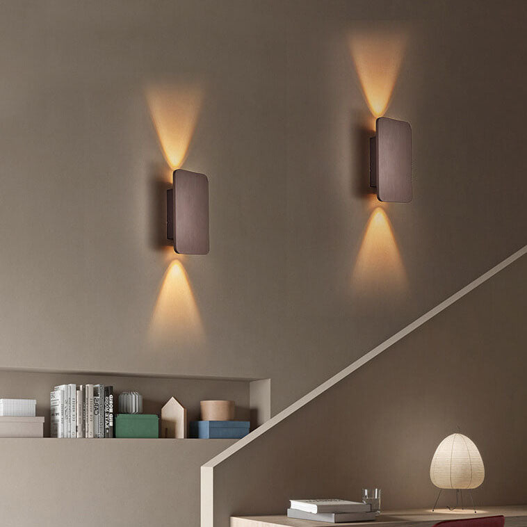 Rectangular Up and Down LED Wall Light