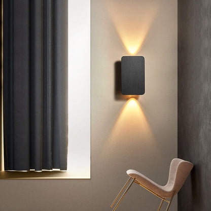 Rectangular Up and Down LED Wall Light