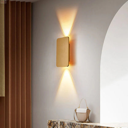 Rectangular Up and Down LED Wall Light