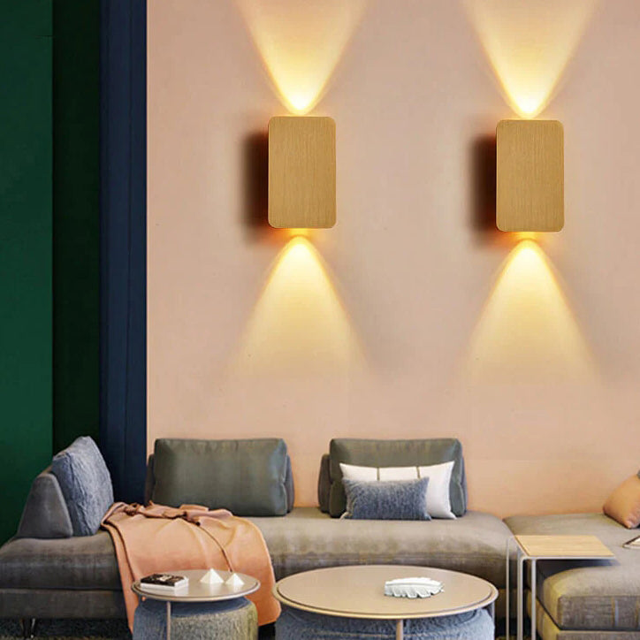 Rectangular Up and Down LED Wall Light