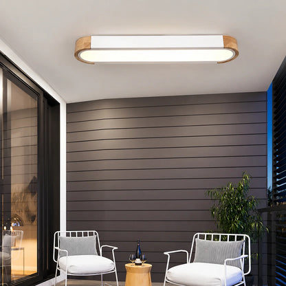 Modern Wooden & Iron LED Surface Ceiling Light