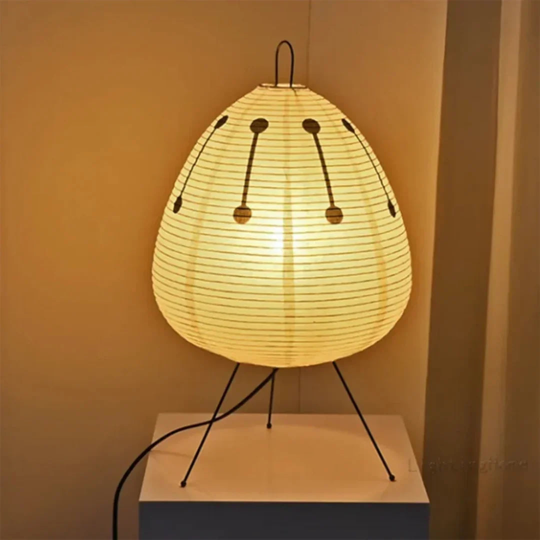 Rice Paper Tripod Floor Lamp