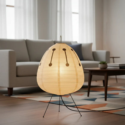 Rice Paper Tripod Floor Lamp
