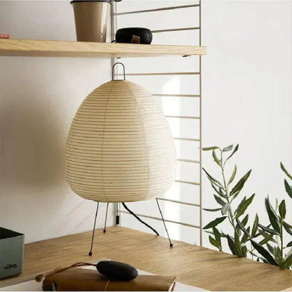 Rice Paper Tripod Floor Lamp