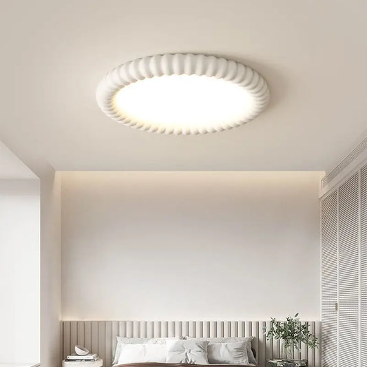 Rippled Frame LED Flush Ceiling Light