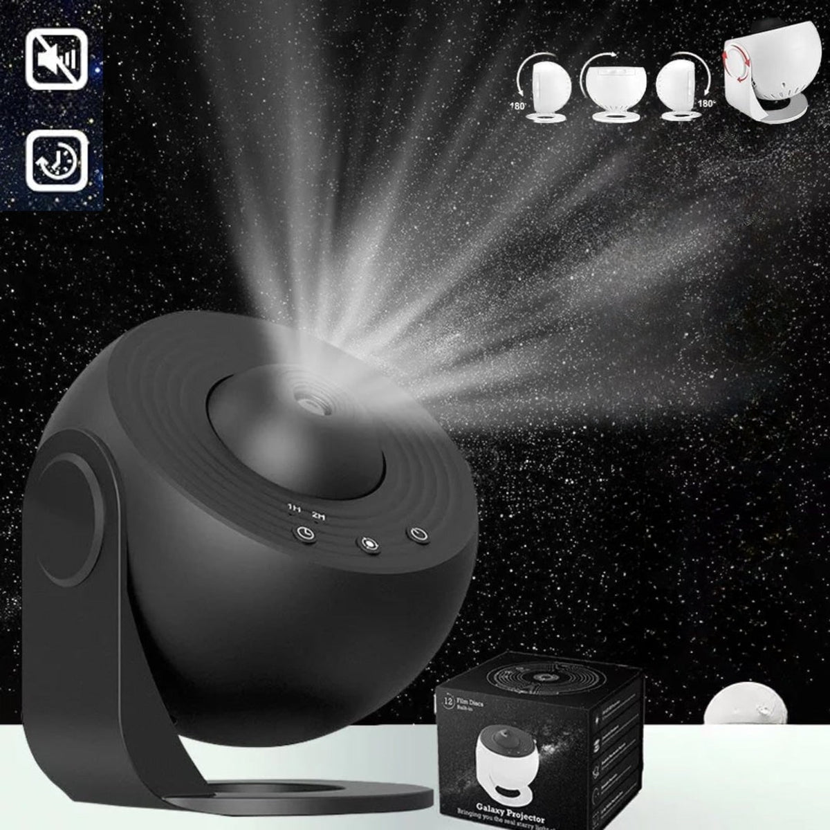 Rotating Galaxy Projector with Focus Control