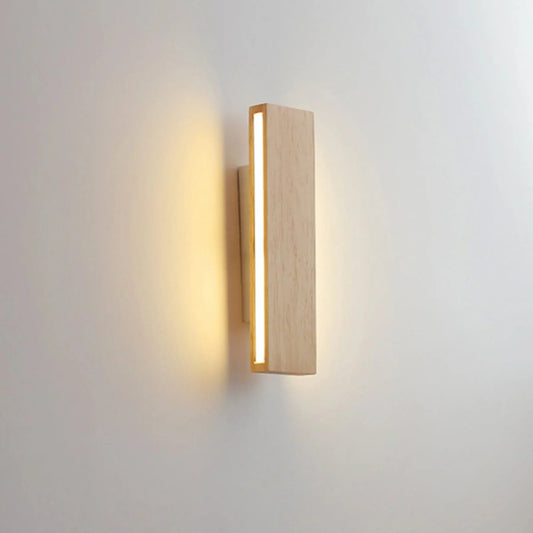 Rotating Wooden LED Wall Light