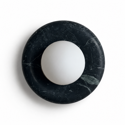 Dark Green globe wall sconce