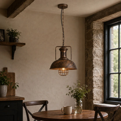 Vintage Industrial Dome Pendant Light
