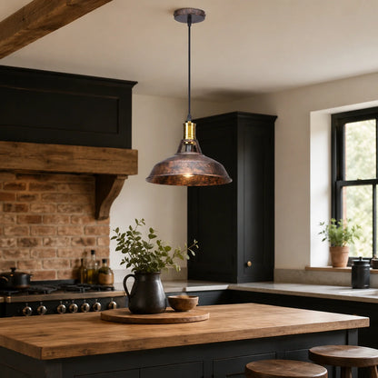 Vintage Industrial Dome Pendant Light