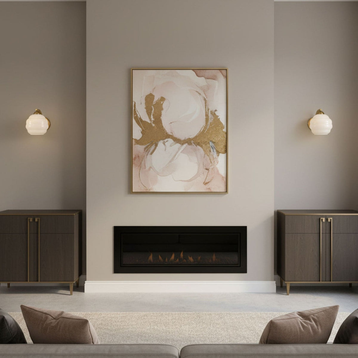 Scalloped Glass Wall Light with Curved Arm — product view 9