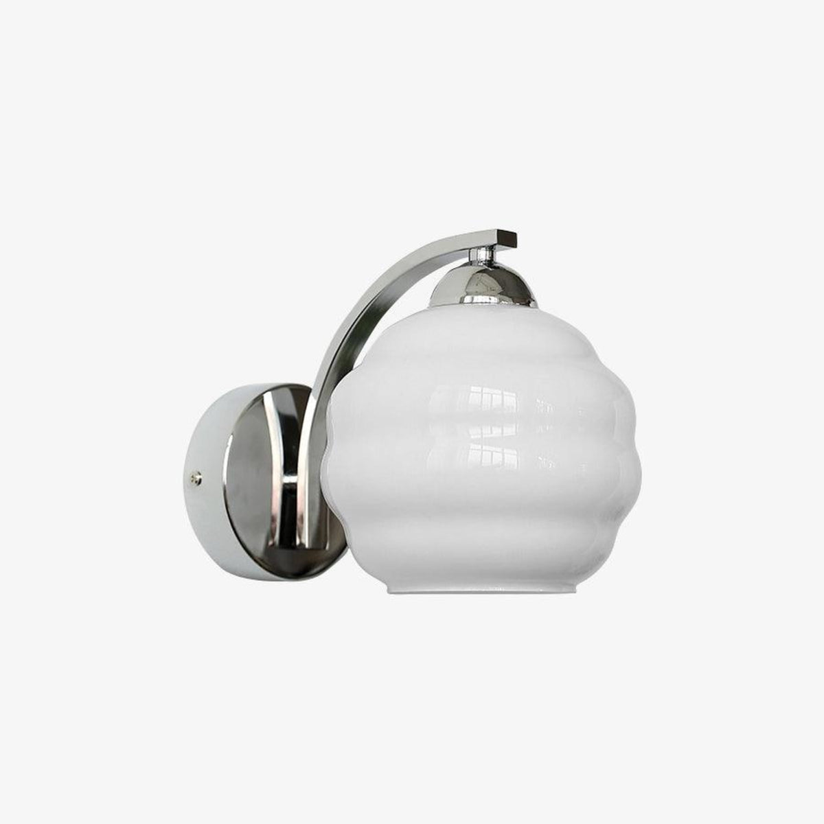 Scalloped Glass Wall Light with Curved Arm — product view 33