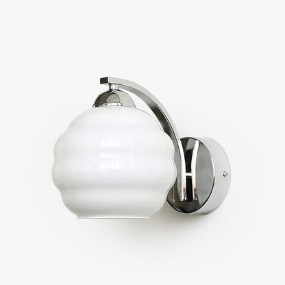 Scalloped Glass Wall Light with Curved Arm — product view 40