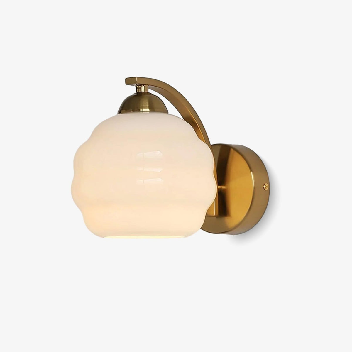 Scalloped Glass Wall Light with Curved Arm — product view 41
