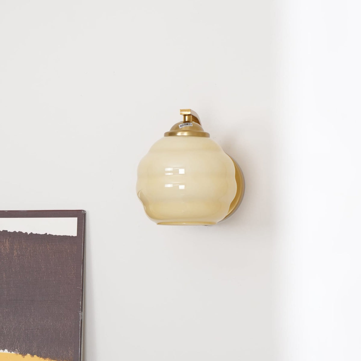Scalloped Glass Wall Light with Curved Arm — product view 46