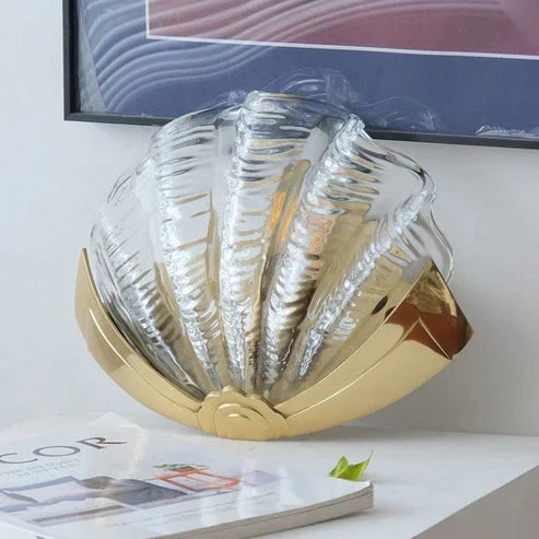 Clear glass shell lamp without illumination