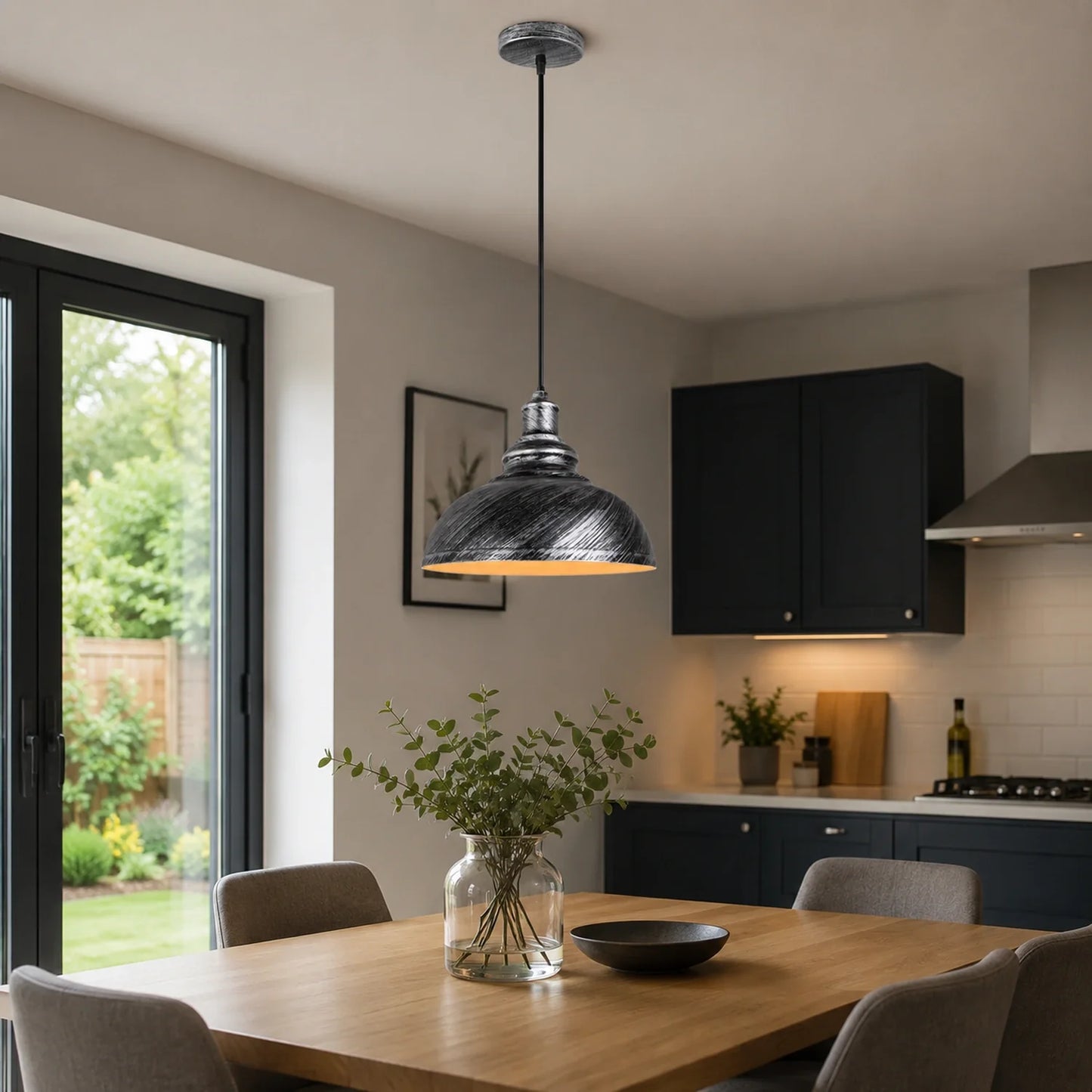 Vintage Industrial Dome Pendant Light