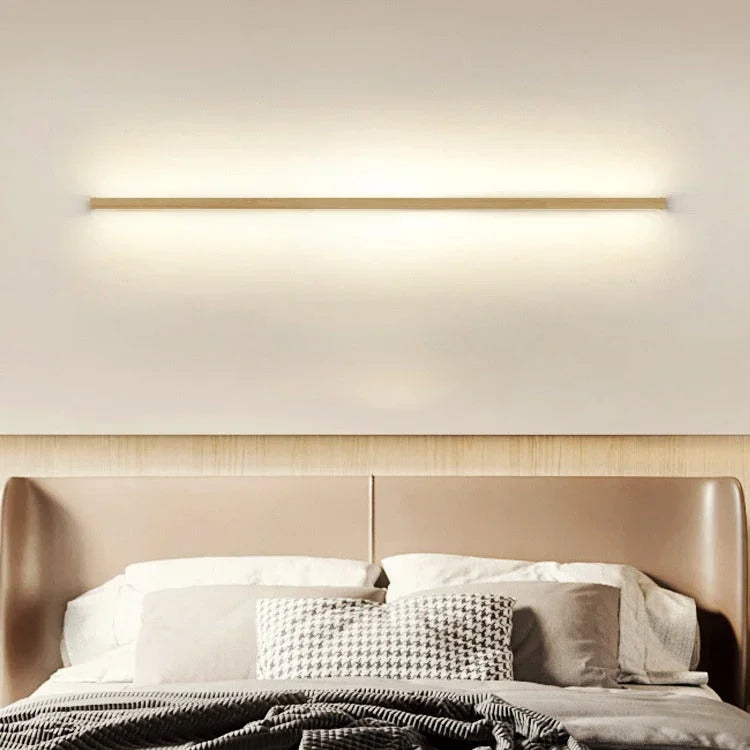 Solid Wood Linear LED Wall Light