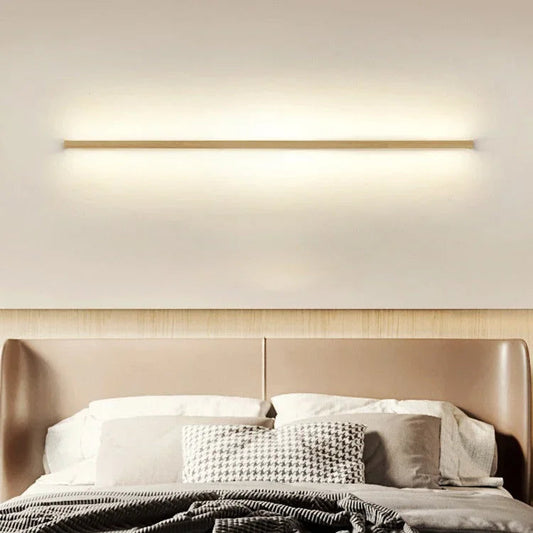 Solid Wood Linear LED Wall Light