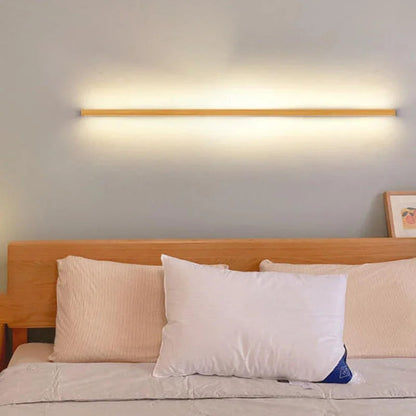 Solid Wood Linear LED Wall Light
