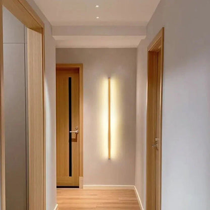 Solid Wood Linear LED Wall Light