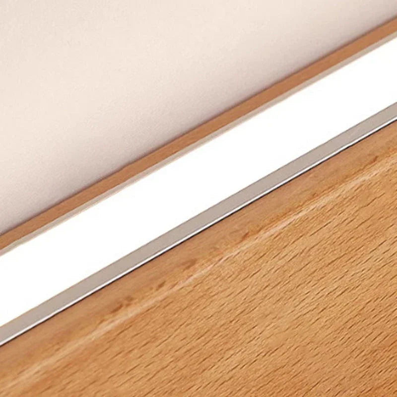 Solid Wood Linear LED Wall Light