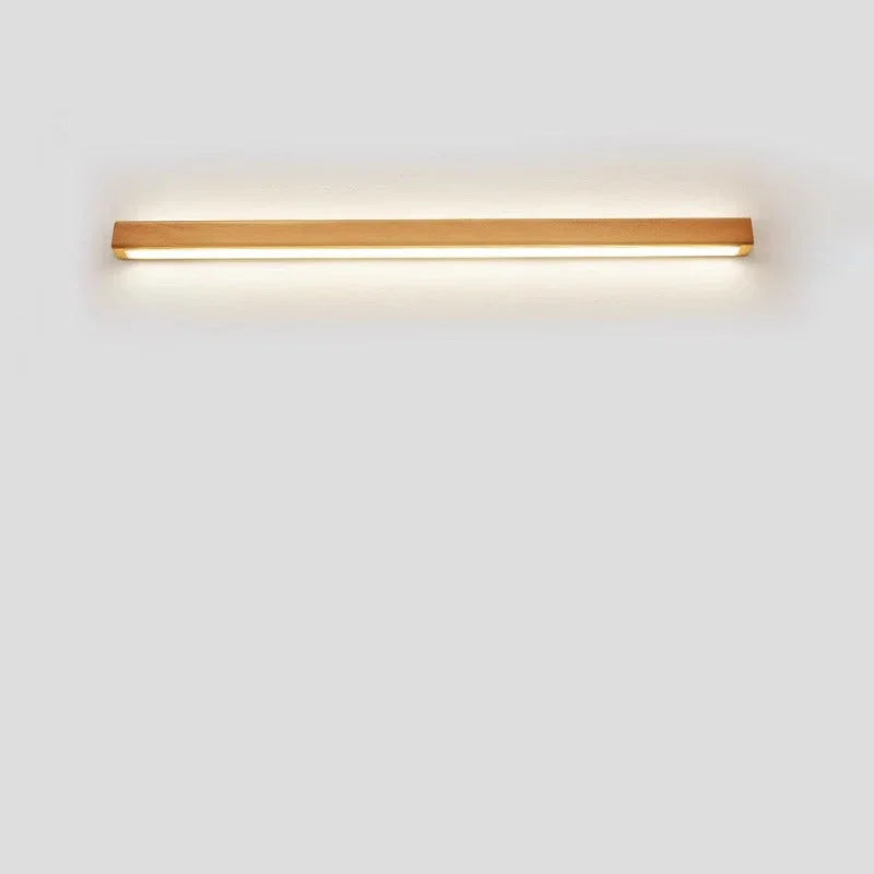Solid Wood Linear LED Wall Light