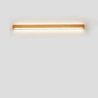 Solid Wood Linear LED Wall Light