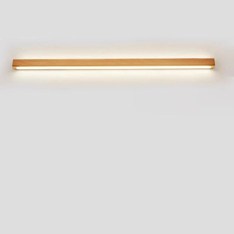 Solid Wood Linear LED Wall Light
