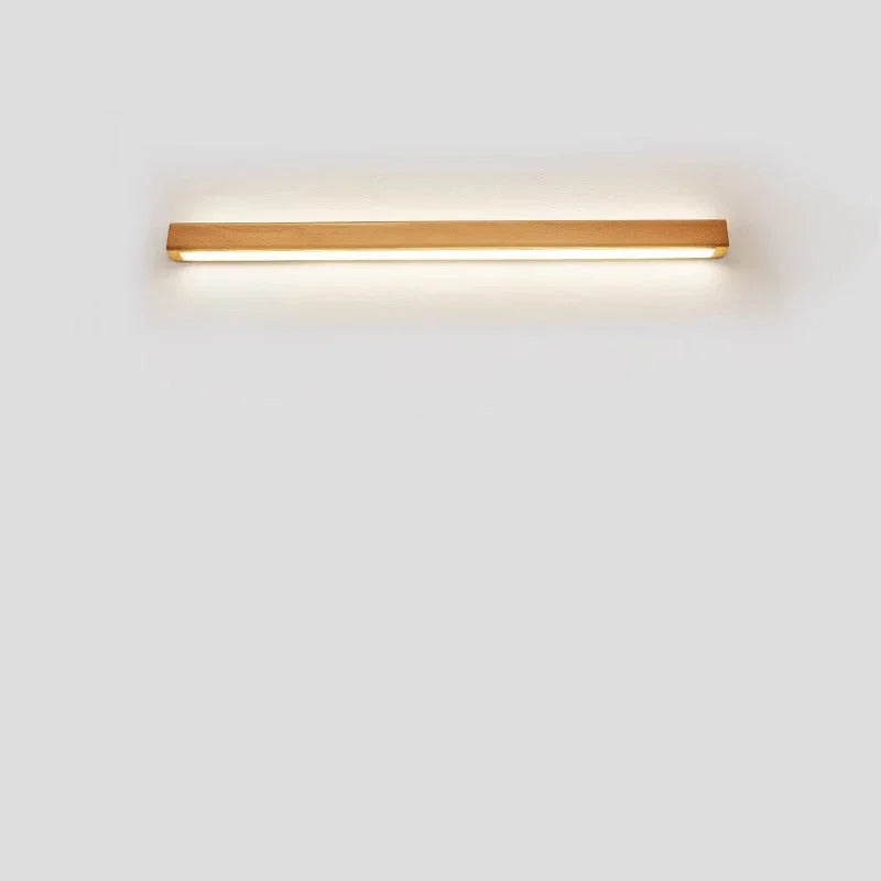 Solid Wood Linear LED Wall Light