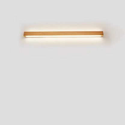 Solid Wood Linear LED Wall Light