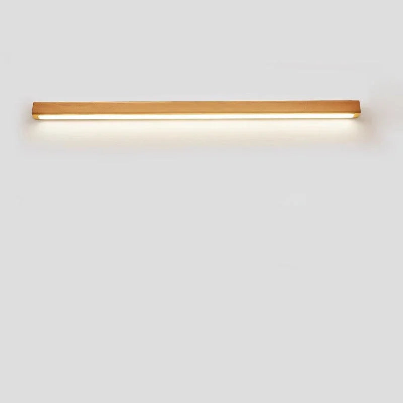 Solid Wood Linear LED Wall Light