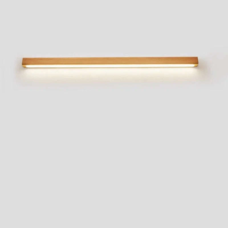 Solid Wood Linear LED Wall Light